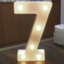 Koristeelliset valaisevat numerot 7