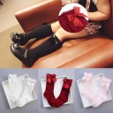 Κοριτσίστικες μακριές κάλτσες με φιόγκο 1