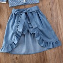 Κοριτσίστικο crop top, φούστα και σορτς 5