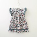 Κοριτσίστικο λουλουδάτο φόρεμα N72 1