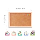 Korken Pinnwand mit Holzrahmen 20 × 30 × 1,5 cm Kiefernholzrahmen Natürliche Korktafel für Notizen Fotos Büro Haushalt 3