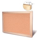 Korkowa tablica korkowa z drewnianą ramą 30 × 40 × 1,5 cm Ramka sosnowa Naturalna tablica na notatki zdjęcia biuro dom 2