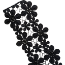 Koronka kwiatowa 10 cm x 91 cm Delikatna tkanina dekoracyjna do szycia Dekoracyjna wstążka koronkowa do odzieży Akcesoria ślubne Dekoracja tekstylna Tworzenie DIY 1