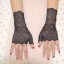 Koronkowe rękawiczki damskie bez palców J1117 4