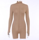 Kort åtsittande jumpsuit för kvinnor 6