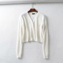 Kort button-down tröja för kvinnor A2986 1