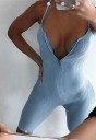 Kort damejumpsuit med lynlås 8