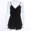Kort damejumpsuit, sort 1