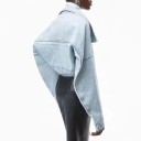 Kort denimjakke til kvinder P2560 2