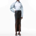 Kort denimjakke til kvinder P2560 3