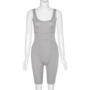 Kort fitness jumpsuit för kvinnor 4