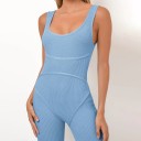 Kort fitness jumpsuit för kvinnor 3