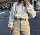 Kort, luftig sweatshirt til kvinder 5