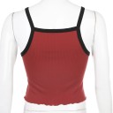 Kort ribbet tanktop til kvinder 5