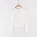 Kort strikket sweater til kvinder G223 6