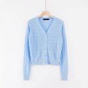 Kort strikket sweater til kvinder G223 10