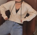 Kort sweater til kvinder G270 1