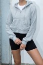 Kort sweatshirt til kvinder P1925 5