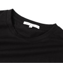 Kort t-shirt med blomster til kvinder 2