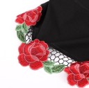 Kort t-shirt med blomster til kvinder 3