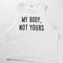 Kort tanktop med print til kvinder 5