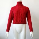 Kort turtleneck-trøje til kvinder A2206 2