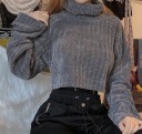 Kort turtleneck-trøje til kvinder G275 2