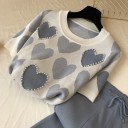 Kortærmet sweater og bukser til kvinder 2