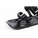 Korte mini ski's voor schoenen 36 x 13,5 cm verstelbare riemen met gespen Kunststof en metaal Zwart Voor winter schoenen EU 37 tot 48,5 Voor sneeuw en afdaling 2