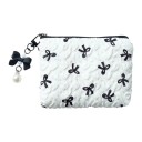 Kosmetikai táska színes masnival 14 x 10 x 2 cm Nagy kapacitású női utazótáska Poliészter tároló sminktáska 5