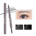Kosmetischer Augenbrauenstift Wasserfester doppelköpfiger Augenbrauen-Make-up-Stift mit Pinsel Präzises Formen Hält den ganzen Tag Weiche Textur 4