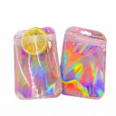 Kosmetisk holografisk taske 10 × 6,5 cm gennemsigtig etui til småting rejse mini etui til kosmetik smykker og små accessories 5