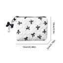 Kosmetisk necessär med färgglad rosett 14 x 10 x 2 cm Stor kapacitet dam reseväska Polyester förvaringsnecessär 3