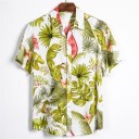 Koszula męska z liśćmi F830 3