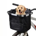 Koszyk rowerowy wiszący składany 36×25×24 cm Torba na kierownicę Nośność 5 kg Przednia torba rowerowa na zakupy i transport rzeczy Lekka konstrukcja 2