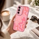 Kotelo Samsung Galaxy S26 Raidallinen kuvio Vahvat reunat ja aukko kameralle Materiaali silikoni Suojakuori matkapuhelimelle 13