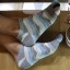 Kotníkové prstové ponožky se vzorem 3