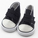 Kotníkové tenisky na suchý zip pre bábiku Textilné topánky so 2 páskami a bielou podrážkou Veľkosť 5 cm Jednoduché obúvanie 2