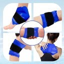 Kotníkový gelový obklad horký i studený s nastavitelným páskem opora kotníku rozměr gelu 25,5 x 15,5 cm na sportovní úrazy a otoky 2