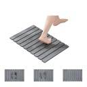 Koupelnová protiskluzová předložka 59×39×1 cm tmavě šedá design kamene materiál křemelina a PVC nosnost 113 kg do sprchového koutu 5