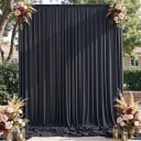 Κουρτίνα ως φόντο φωτογραφίας για ράβδο, 150 x 214 εκ., ρέουσα αδιάβροχη πολυεστέρα για γάμους, γιορτές και φωτογραφίσεις 1