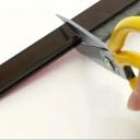 Κουρτίνα σφράγισης για πόρτες Αυτοκόλλητη ράγα 100 εκ Πλάτος 30 χιλιοστά Αφαιρούμενη κουρτίνα Προστασία από ρεύματα αέρα, θόρυβο και έντομα 4