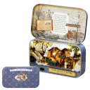 Κουτί ξύλινο σπιτάκι για κούκλες DIY 3D μίνι θέατρο Συναρμολογούμενο μοντέλο με έπιπλα Δημιουργικό παιχνίδι Διακόσμηση Δώρο 3