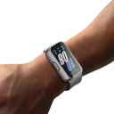 Kova suojakuori Samsung Galaxy Fit 3:lle Suojakotelo karkaistulla lasilla 360° näyttö- ja kehys suoja iskunkestävä kuori 6