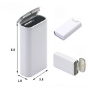 Kovová dárková krabička 6,8 × 3,8 × 1,8 cm s výklopným víčkem, plechová mini dóza na drobnosti, bonbony a malé dárky 2