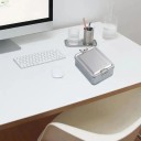 Kovová dóza na sušenky s víkem 12×12×9,5 cm plechová čtvercová krabička s klipovým uzávěrem úložný box na potraviny a drobnosti 3