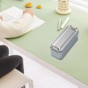 Kovová dóza na sušenky s víkem 15×6×6,5 cm plechová obdélníková krabička s klipovým uzávěrem úložný box na potraviny a drobnosti 5