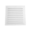 Kovová ventilační mřížka 200x200 mm Hliníkový kryt ventilátoru se sítí proti hmyzu Větrací otvor pro stěny a stropy Interiérové i venkovní použití 1