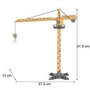 Kovový model vežového žeriavu  Detailná stavebná miniatura Realistické kovové prevedenie 3