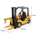 Kovový model vysokozdvižného vozíka Realistická miniatura Detailné kovové spracovanie 3